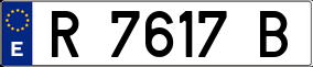 Trailer License Plate